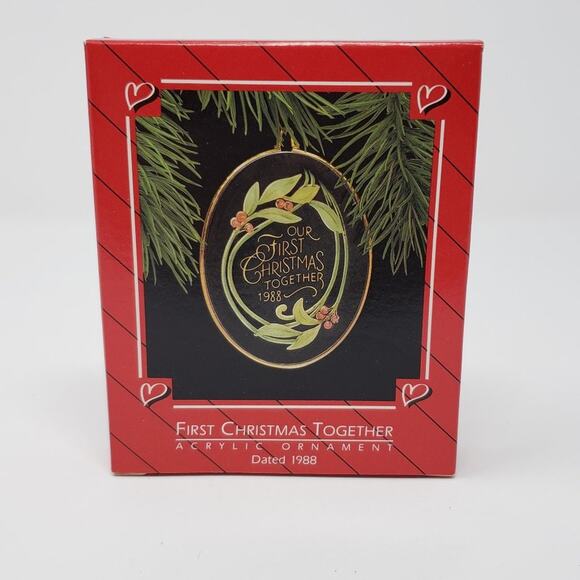 Hallmark Other - 1988 Hallmark Our First Christmas Together Acrylic Holiday Ornament